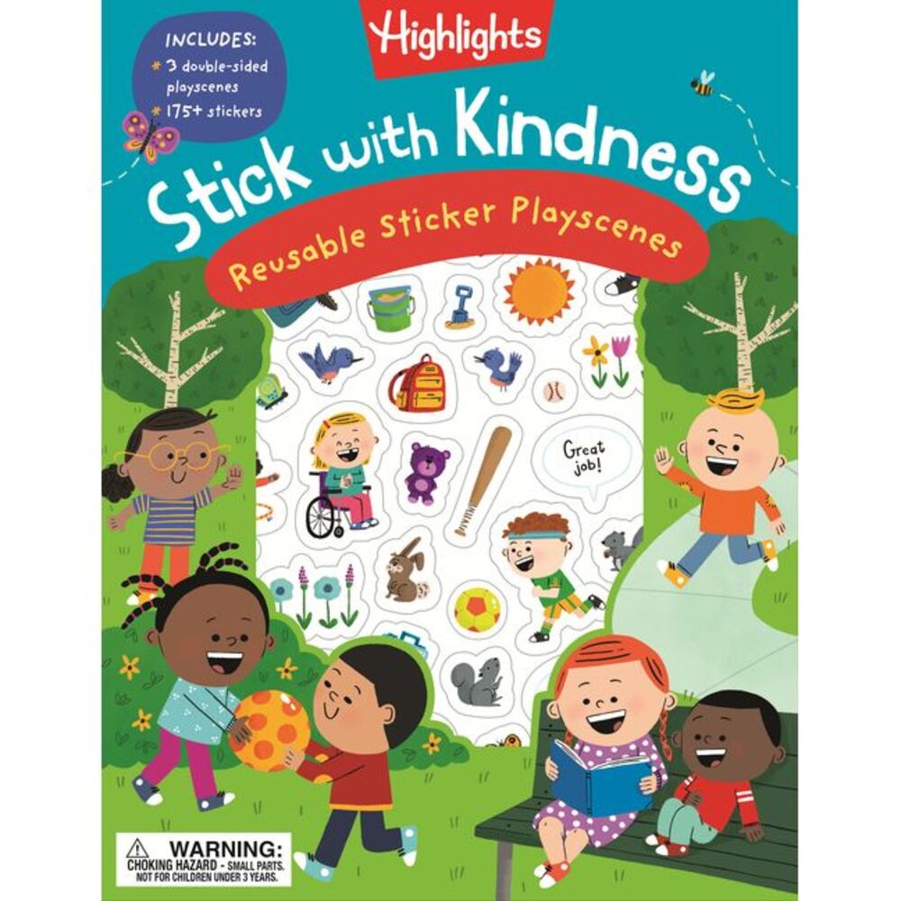 Stick with Kindness Reusable Sticker Playscenes -- Highlights